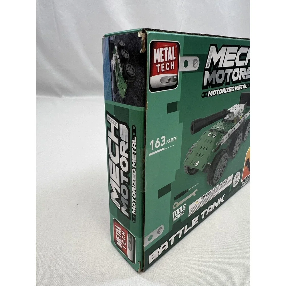 Metal Tech Mech Motors Motorized Metal Battle Tank (FACTORY SEALED)